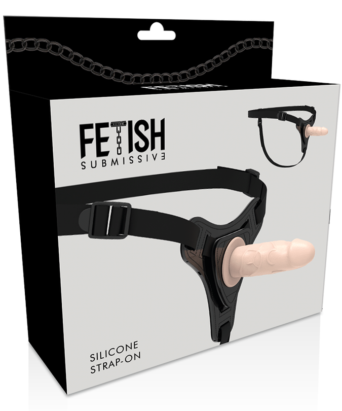 FETISH SUBMISSIVE HARNESS - FLESH REALISTIC SILICONE 12.5 CM