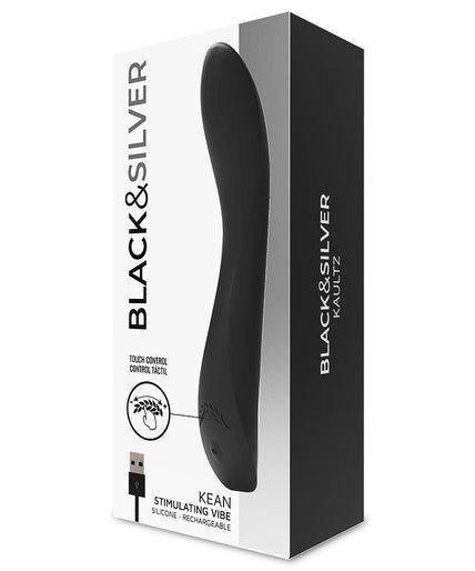 BLACK&SILVER - KEAN VIBRATOR TOUCH CONTROL