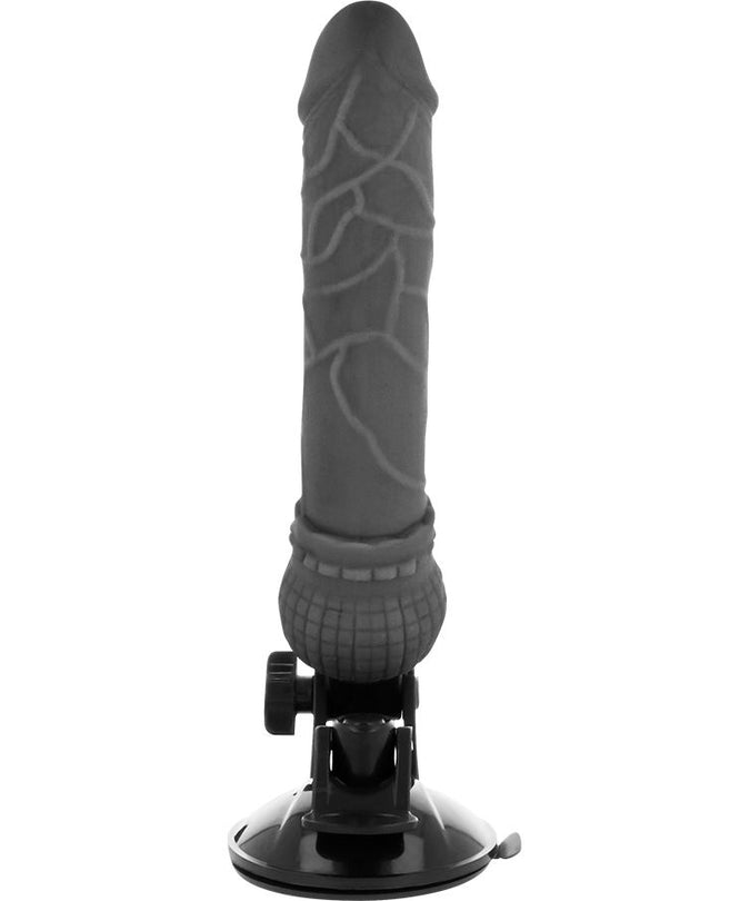 BASECOCK - REALISTIC VIBRATOR REMOTE CONTROL BLACK 19.5 CM -O- 4 CM