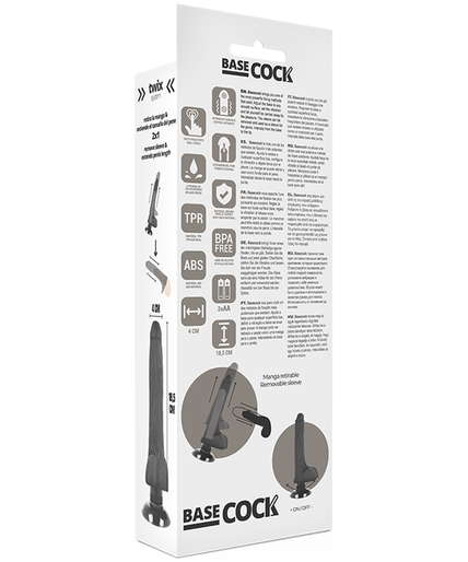 Basecock – Realistic Vibrator 2 – 1 Black 18.5 Cm – O – 4 Cm