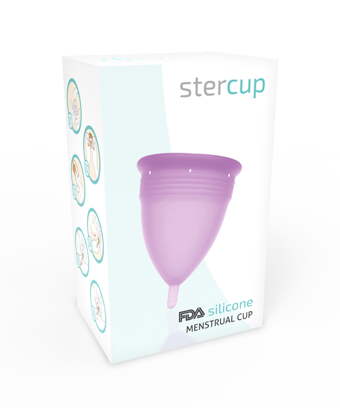 STERCUP - FDA SILICONE MENSTRUAL CUP VIOLET - SIZE L