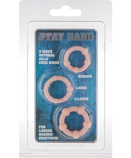 SEVEN CREATIONS - SET OF THREE SKIN PENIS RINGS