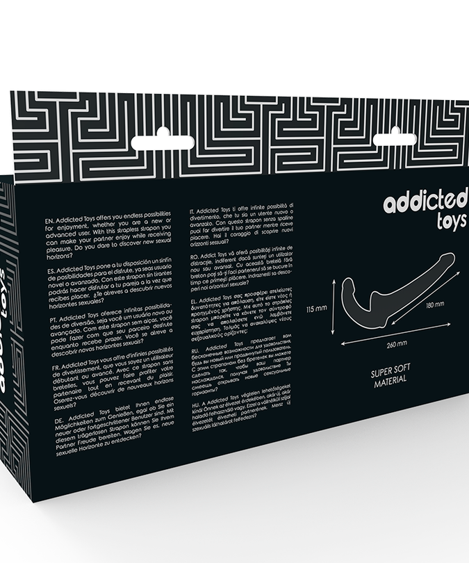 ADDICTED TOYS - DILDO MET RNA S ZONDER ONDERWERPING ZWART