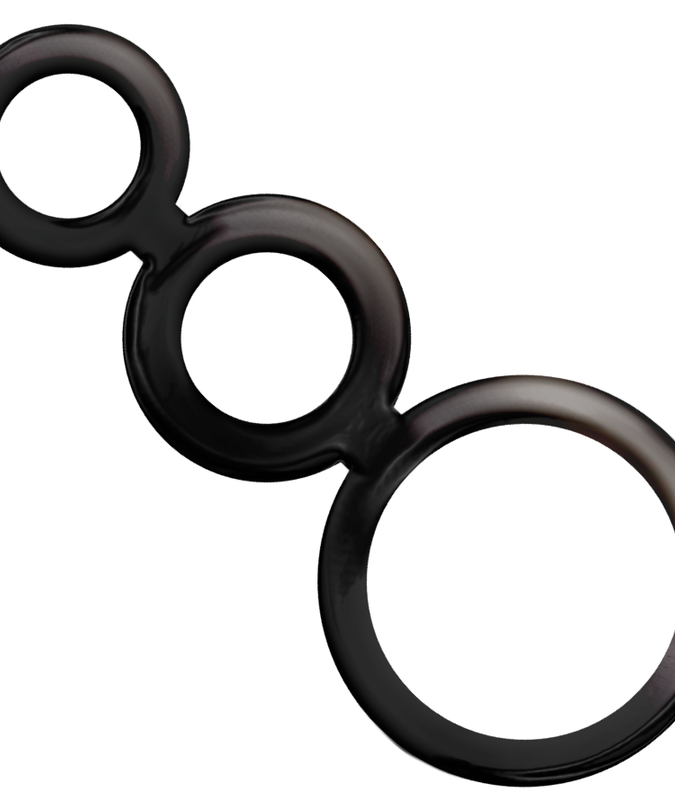 ADDICTED TOYS - RINGS SET FOR PENIS - SMOKED