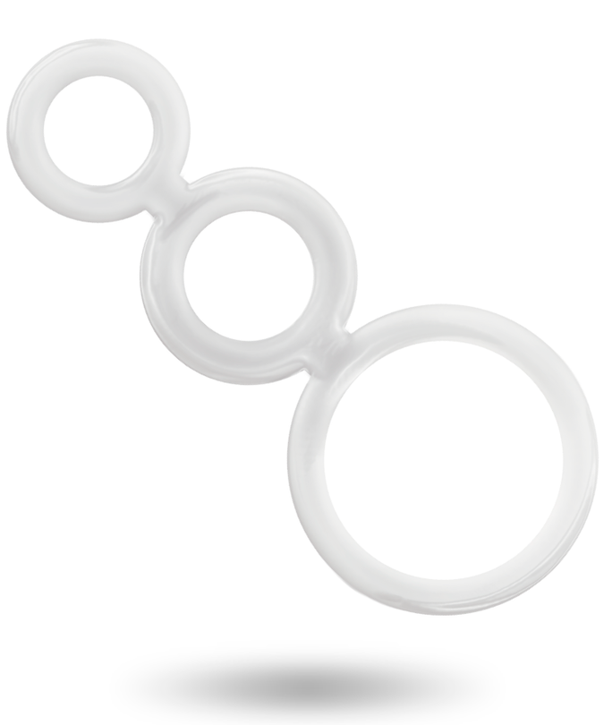 Addicted Toys – Set ringen voor penis transparant