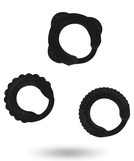ADDICTED TOYS - C-RING SET BLACK