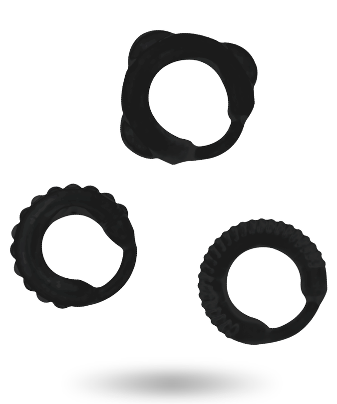 ADDICTED TOYS - C-RING SET ZWART