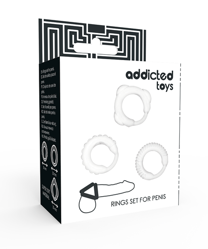 ADDICTED TOYS - C-RING SET CLEAR