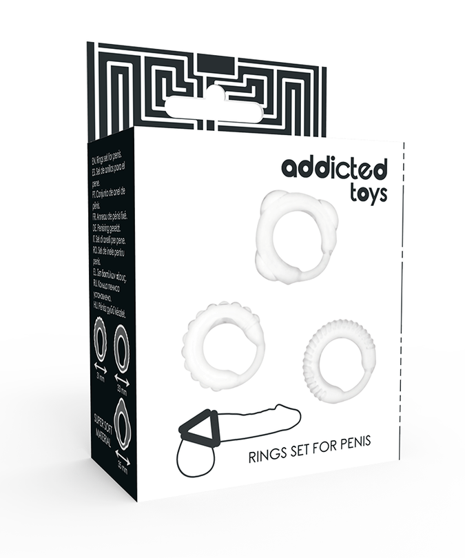 ADDICTED TOYS - C-RING SET CLEAR