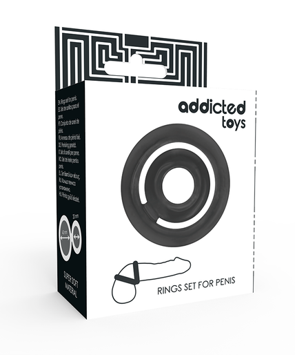Addicted Toys – Potenz C-ring Penis Zwart