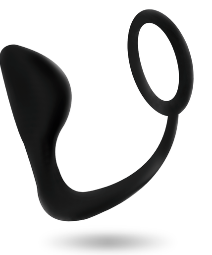 ADDICTED TOYS - ANAL PLUG WITH BLACK PENIS RING