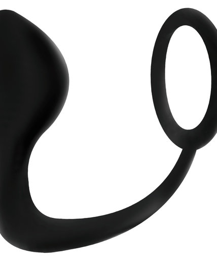 ADDICTED TOYS - ANAL PLUG WITH BLACK PENIS RING