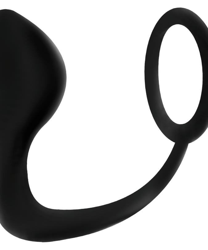 ADDICTED TOYS - BUTTPLUG MET ZWARTE PENISRING