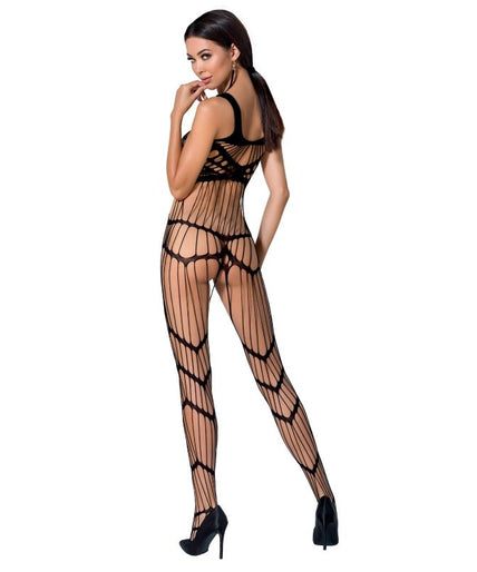 PASSION - WOMAN BS058 BODYSTOCKING ZWART ÉÉN MAAT