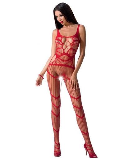 PASSION - VROUW BS058 RODE BODYSTOCKING ONE SIZE