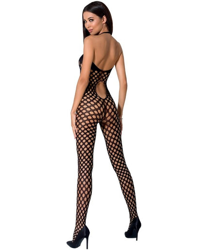 PASSION - VROUW BS065 BODYSTOCKING ZWART EEN MAAT