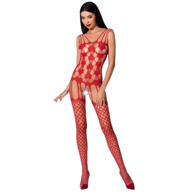 PASSION - VROUW BS067 RODE BODYSTOCKING ONE SIZE