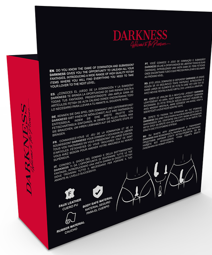 DARKNESS - PANTIES WITH PLUG AND INTERCHANGEABLE DILDO