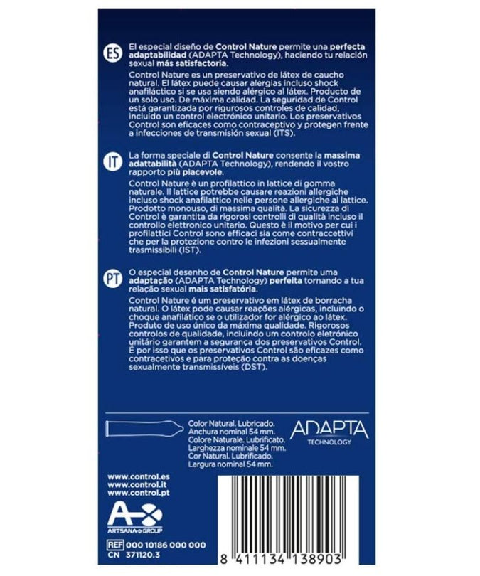 CONTROL - ADAPTA NATURE CONDOMS 12 STUKS