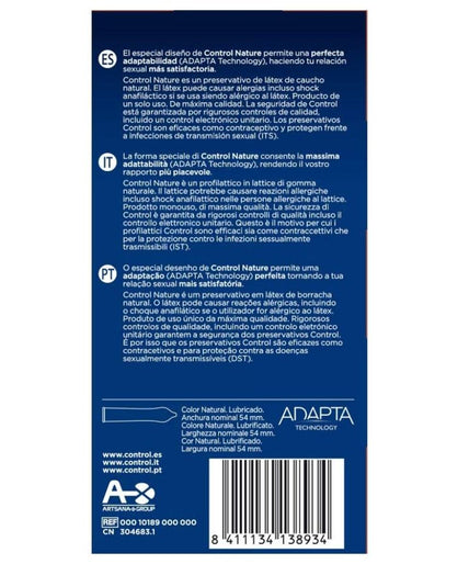 CONTROL - ADAPTA NATURE CONDOMS 24 STUKS