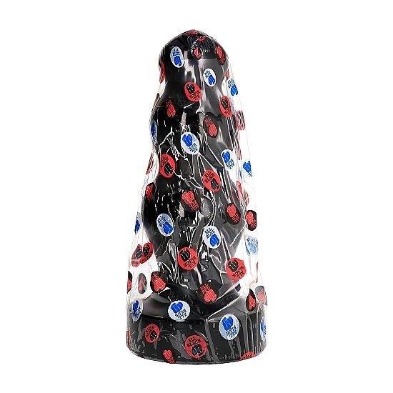 VOLLEDIG ZWART - PLUG GROOT 38 CM