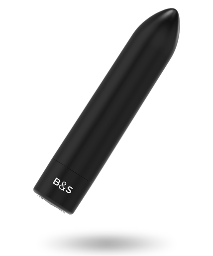 BLACK&SILVER - KERNEX 2 BLACK VIBRATING MAGNETIC BULLET