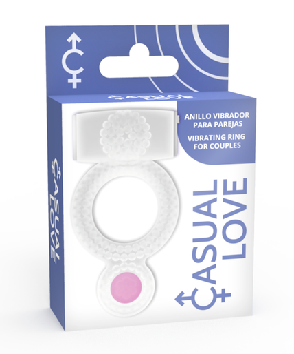 CASUAL LOVE - RING VIBRATING DOUBLE PLEASURE TRANSPARENT