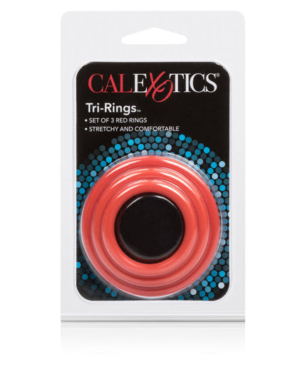 CALEXOTICS - TRI-RINGS SET RED