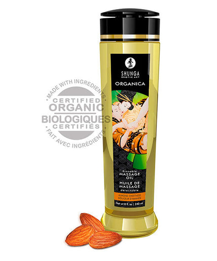 Shunga Organic Almond Massage Oil 240ml
