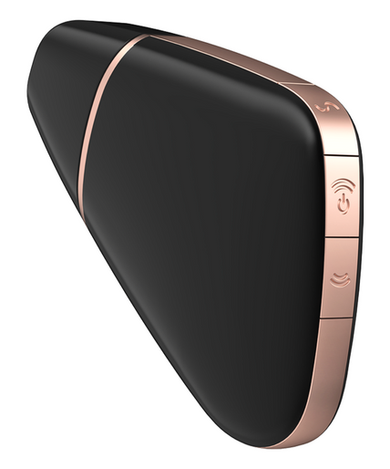 SATISFYER - LOVE TRIANGLE AIR PULSE STIMULATOR & VIBRATOR BLACK