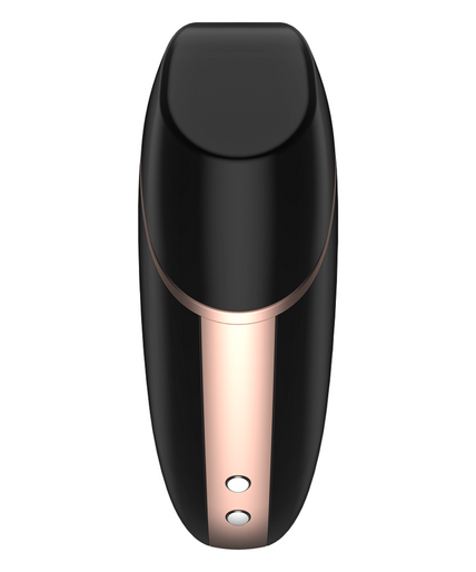 SATISFYER - LOVE TRIANGLE AIR PULSE STIMULATOR & VIBRATOR BLACK