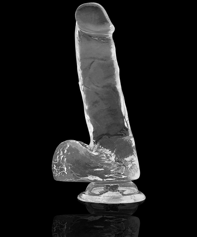 X Ray – Clear Cock with Balls Transparent 18.5 cm