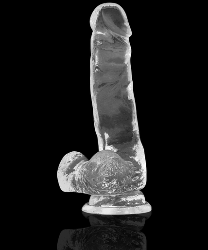 X RAY - CLEAR COCK WITH BALLS 18.5 CM -O- 3.8 CM