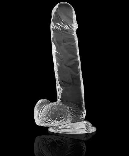 X RAY - CLEAR COCK WITH BALLS 20 CM -O- 4.5 CM