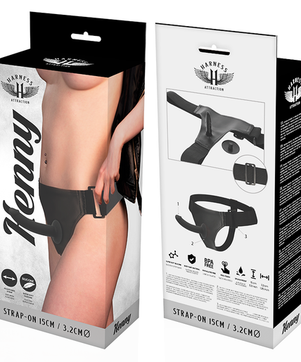 HARNESS ATTRACTION - RNES SILICONE KENNY 15 CM -O- 3.2 CM
