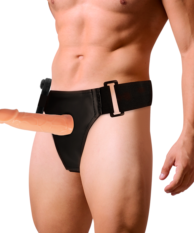 HARNESS ATTRACTION - WILLIAN HOLLOW HARNAS MET VIBRATOR 17 CM -O- 4.5 CM