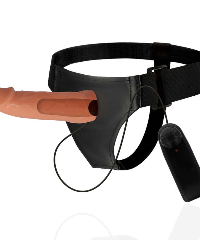 HARNESS ATTRACTION - WILLIAN HOLLOW HARNAS MET VIBRATOR 17 CM -O- 4.5 CM