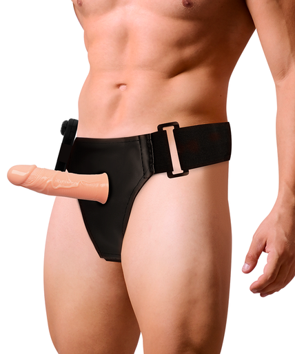 HARNESS ATTRACTION - GREGORY HOLLOW RNES WITH VIBRATOR 16.5 CM -O- 4.3 CM