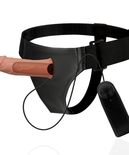 HARNESS ATTRACTION - GREGORY HOLLOW RNES WITH VIBRATOR 16.5 CM -O- 4.3 CM