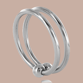 Metal Hard – Double Glans Ring 28mm – Stainless Steel