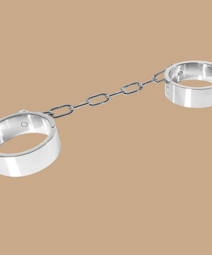 Metal Hard – Ankle Handcuffs with Allen Key – Stainless Steel