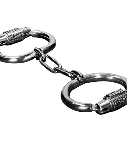 Metal Hard Handcuffs with Combination Lock – Stainless Steel