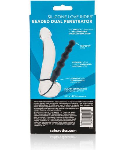 CALEXOTICS - BEADED DUAL PENETRATOR BLACK