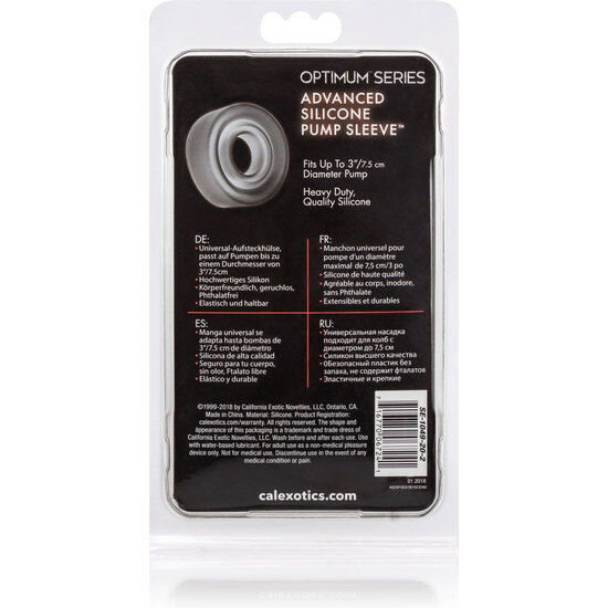 Calexotics – Adv Silicone Pump Sleeve Black