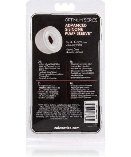 CALEXOTICS - ADV SILICONE PUMP SLEEVE TRANSPARENT