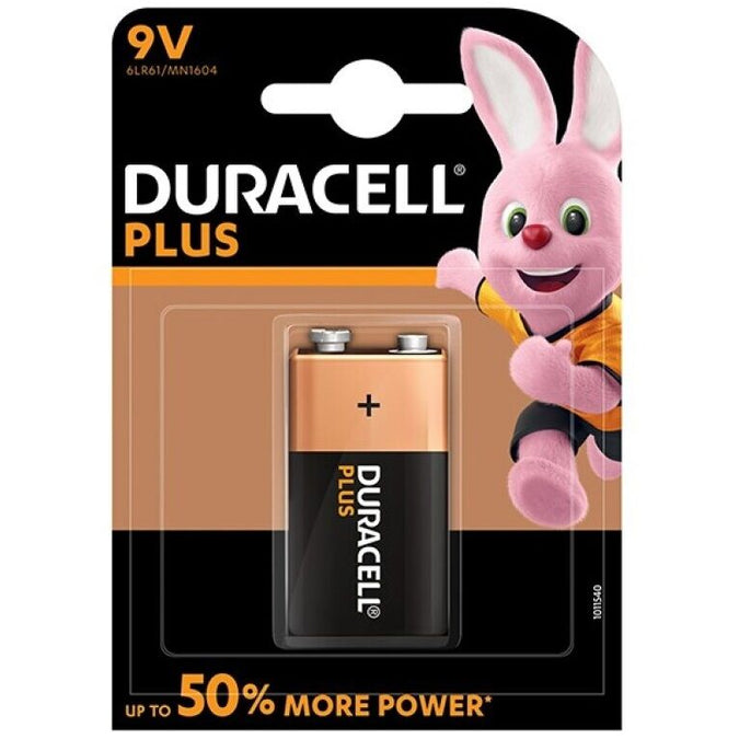 DURACELL - PLUS POWER BATTERIJ 9V LR61 1STUK