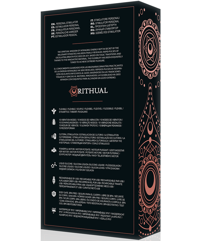 RITHUAL - ANUSARA DUAL OPLAADBARE MOTOR 2.0 ZWART