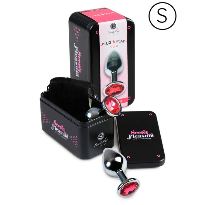 SECRETPLAY - ANAALPLUG ALUMINIUM FUCHSIA 7 CM