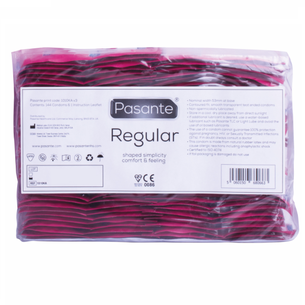 PASANTE - CONDOM REGULAR ASSORTIMENT 144 STUKS