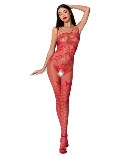 PASSION - VROUWEN BS076 BODYSTOCKING ONE SIZE ROOD